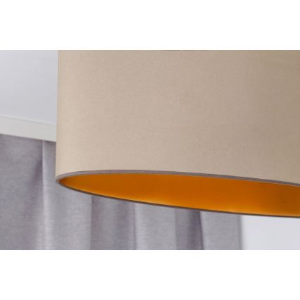 Duolla - Hanglamp aan een koord OVAL VEGAN 2xE27/15W/230V beige