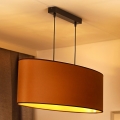 Duolla - Hanglamp aan een koord OVAL VEGAN 2xE27/15W/230V bruin