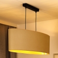 Duolla - Hanglamp aan een koord OVAL VEGAN 2xE27/15W/230V crème