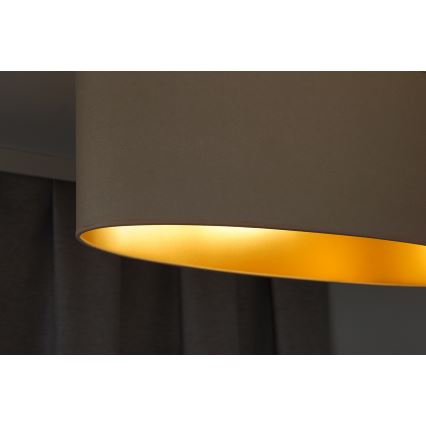 Duolla - Hanglamp aan een koord OVAL VEGAN 2xE27/15W/230V crème