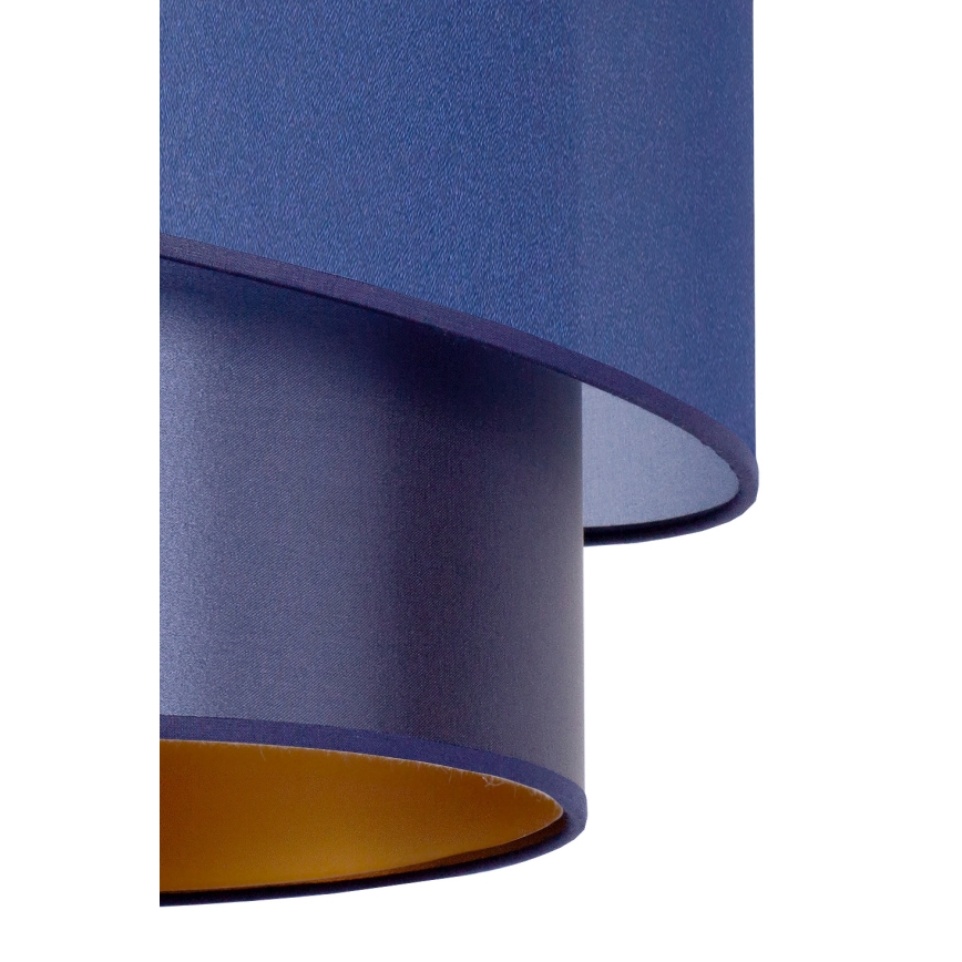 Duolla - Hanglamp aan een koord PARIJS 1xE27/15W/230V diameter 40 cm blauw/goud