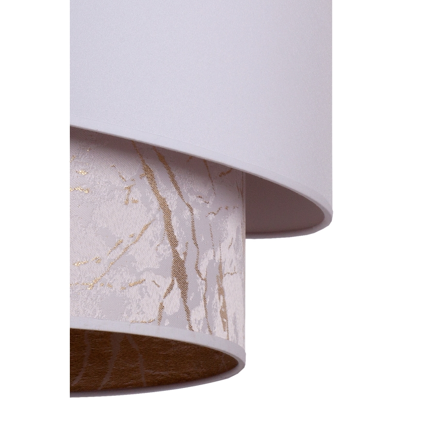 Duolla - Hanglamp aan een koord PARIJS 1xE27/15W/230V diameter 40 cm wit/beige