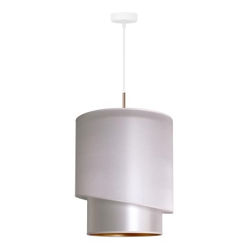 Duolla - Hanglamp aan een koord PARIJS 1xE27/15W/230V diameter 40 cm zilver/goud