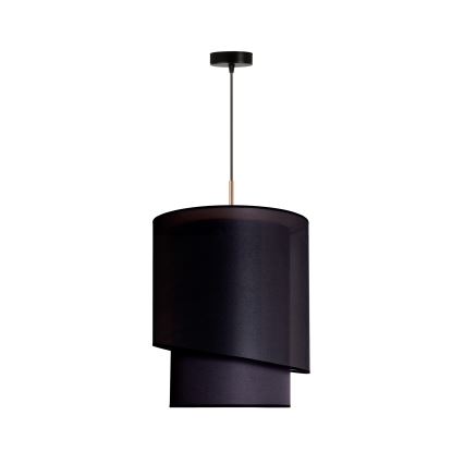 Duolla - Hanglamp aan een koord PARIJS 1xE27/15W/230V diameter 40 cm zwart/goud