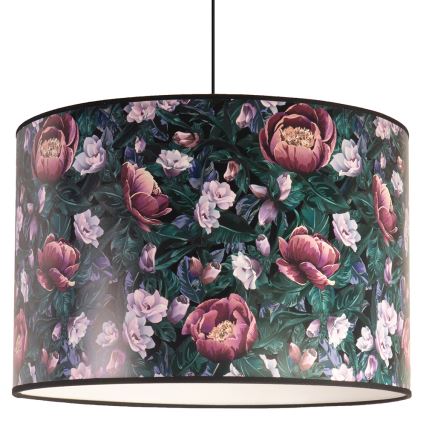 Duolla - Hanglamp aan een koord PRINT M 1xE27/40W/230V diameter 35 cm roze