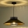 Duolla - Hanglamp aan een koord RIO RATTAN 1xE27/15W/230V diameter 45 cm zwart/goud