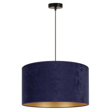 Duolla - Hanglamp aan een koord ROLLER 1xE27/15W/230V blauw/gouden