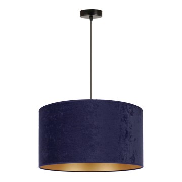 Duolla - Hanglamp aan een koord ROLLER 1xE27/15W/230V diameter 40 cm blauw/goud