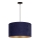 Duolla - Hanglamp aan een koord ROLLER 1xE27/15W/230V diameter 40 cm blauw/goud