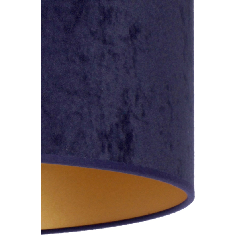 Duolla - Hanglamp aan een koord ROLLER 1xE27/15W/230V diameter 40 cm blauw/goud
