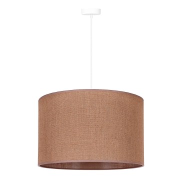 Duolla - Hanglamp aan een koord ROLLER 1xE27/15W/230V diameter 40 cm bruin
