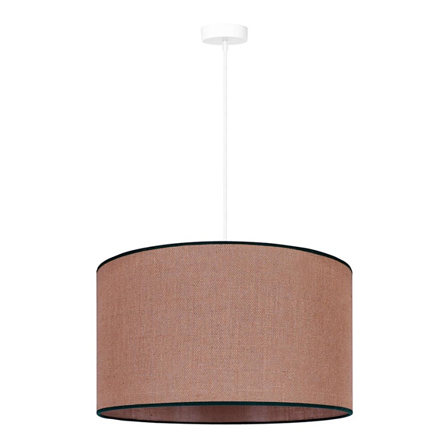 Duolla - Hanglamp aan een koord ROLLER 1xE27/15W/230V diameter 40 cm bruin/zwart