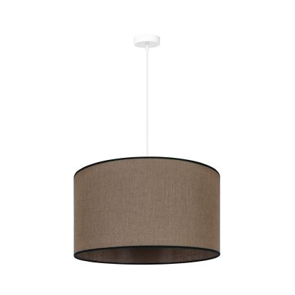 Duolla - Hanglamp aan een koord ROLLER 1xE27/15W/230V diameter 40 cm bruin/zwart