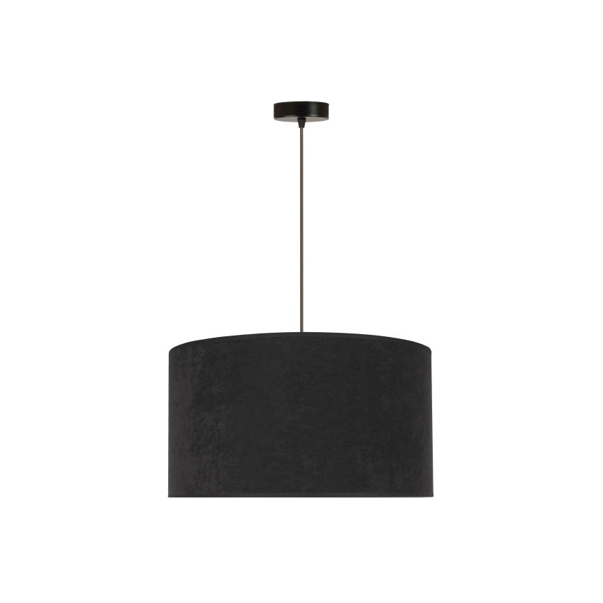 Duolla - Hanglamp aan een koord ROLLER 1xE27/15W/230V diameter 40 cm zwart/goud