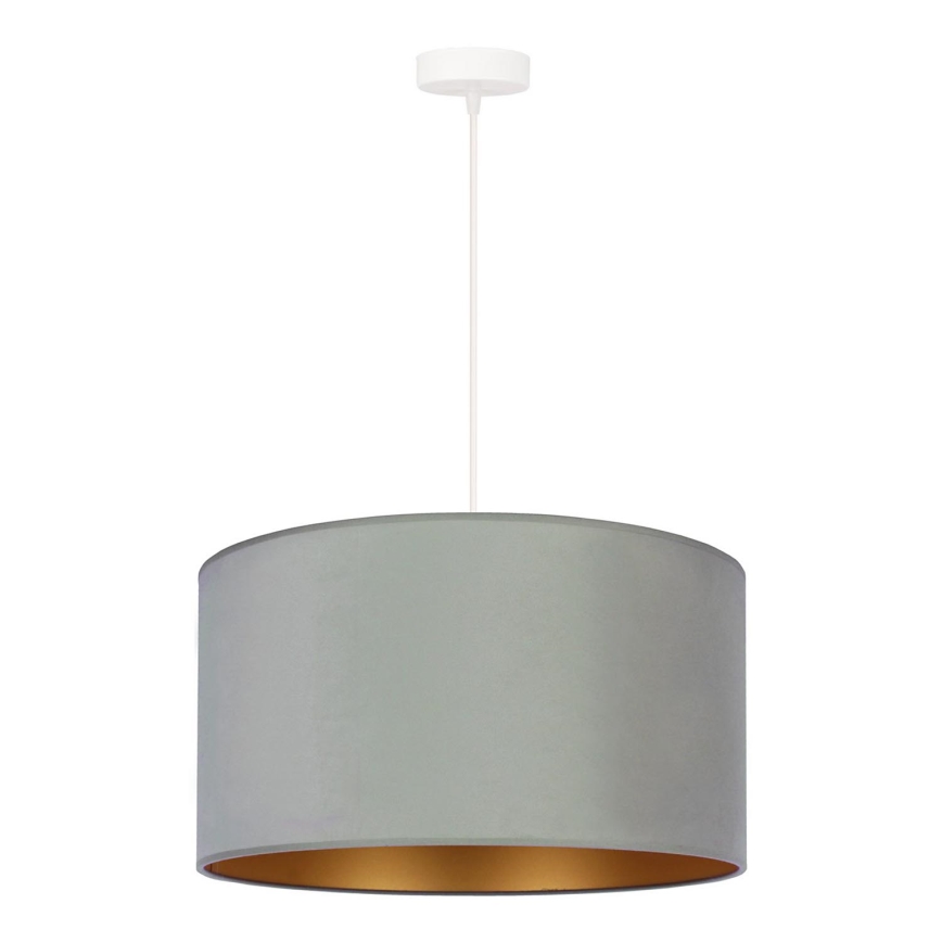 Duolla - Hanglamp aan een koord ROLLER 1xE27/15W/230V lamp diameter 40 cm groen/goud