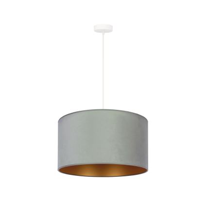 Duolla - Hanglamp aan een koord ROLLER 1xE27/15W/230V lamp diameter 40 cm groen/goud