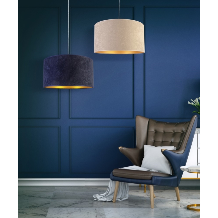 Duolla - Hanglamp aan een koord ROLLER 1xE27/40W/230V diameter 40 cm crème