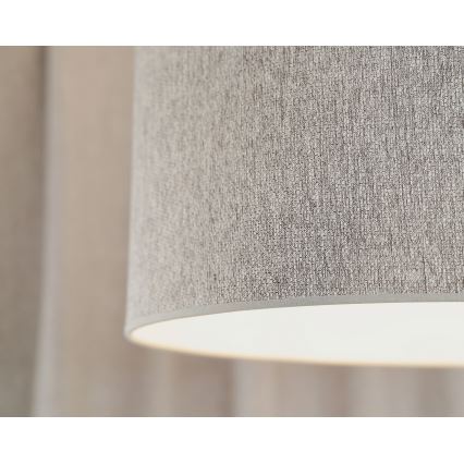 Duolla - Hanglamp aan een koord ROLLER ECO RECYCLING 1xE27/15W/230V diameter 45 cm grijs