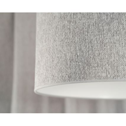 Duolla - Hanglamp aan een koord ROLLER ECO RECYCLING 1xE27/15W/230V diameter 45 cm grijs