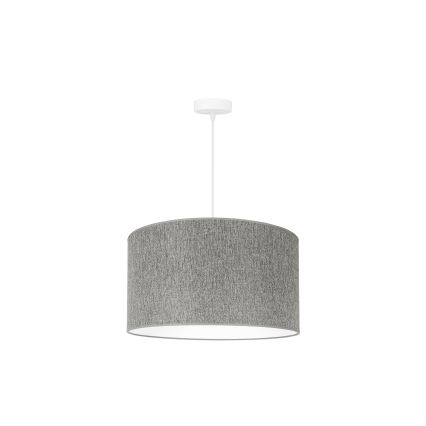 Duolla - Hanglamp aan een koord ROLLER ECO RECYCLING 1xE27/15W/230V diameter 45 cm grijs