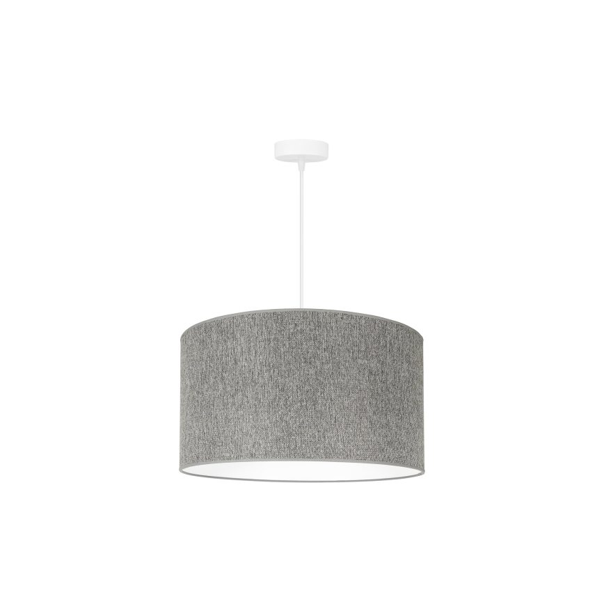 Duolla - Hanglamp aan een koord ROLLER ECO RECYCLING 1xE27/15W/230V diameter 45 cm grijs