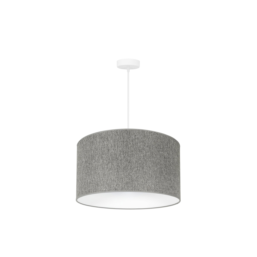 Duolla - Hanglamp aan een koord ROLLER ECO RECYCLING 1xE27/15W/230V diameter 45 cm grijs