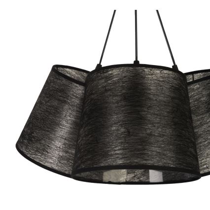 Duolla - Hanglamp aan een koord ROSSA 3xE27/40W/230V zwart