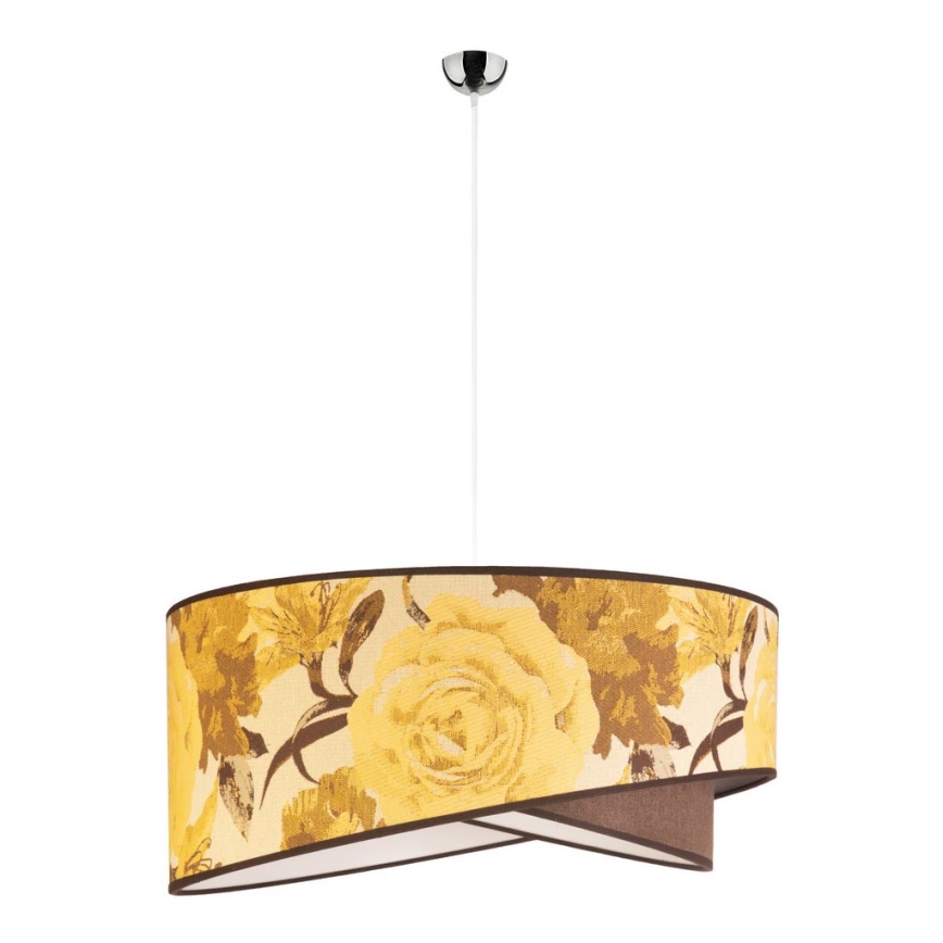 Duolla - Hanglamp aan een koord ROYAL 1xE27/40W/230V diameter 50 cm geel