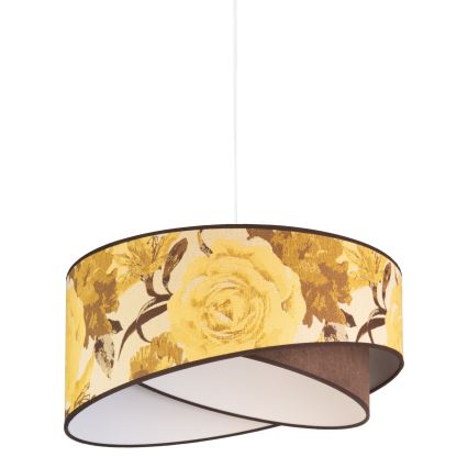Duolla - Hanglamp aan een koord ROYAL 1xE27/40W/230V diameter 50 cm geel