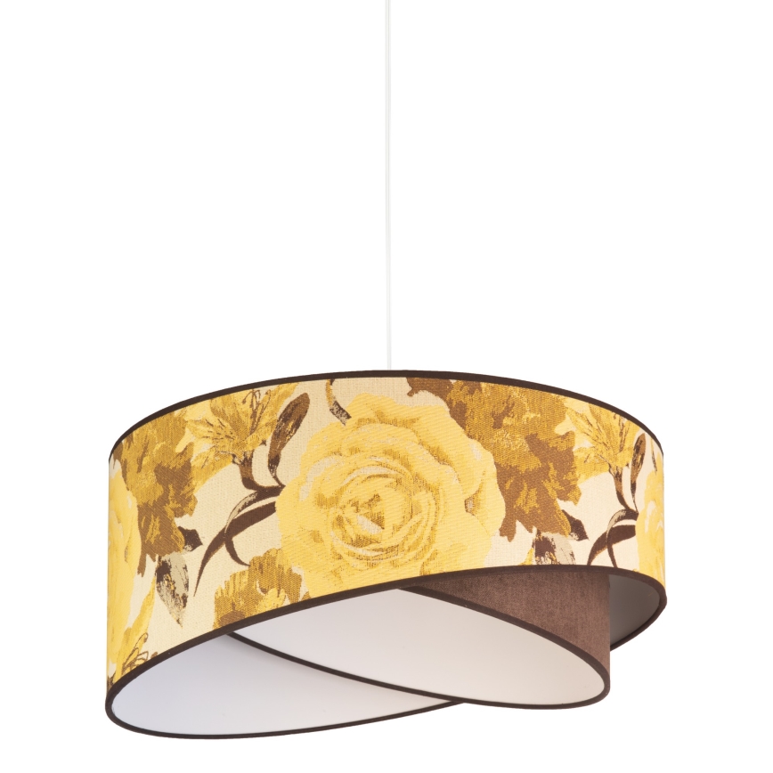 Duolla - Hanglamp aan een koord ROYAL 1xE27/40W/230V diameter 50 cm geel
