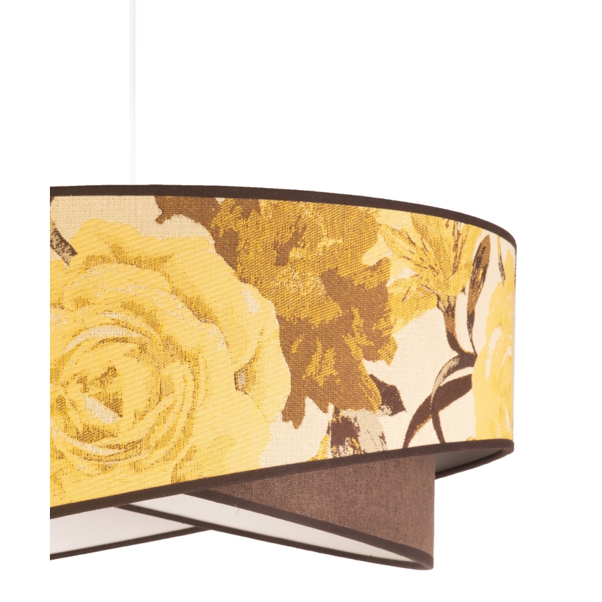 Duolla - Hanglamp aan een koord ROYAL 1xE27/40W/230V diameter 50 cm geel
