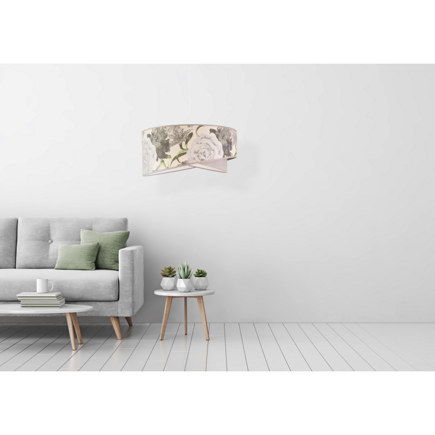 Duolla - Hanglamp aan een koord ROYAL 1xE27/40W/230V diameter 50 cm grijs