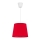 Duolla - Hanglamp aan een koord SOLO 1xE27/40W/230V diameter 24 cm rood