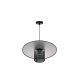 Duolla - Hanglamp aan een koord TOKYO RATTAN 1xE27/15W/230V zwart/zilver