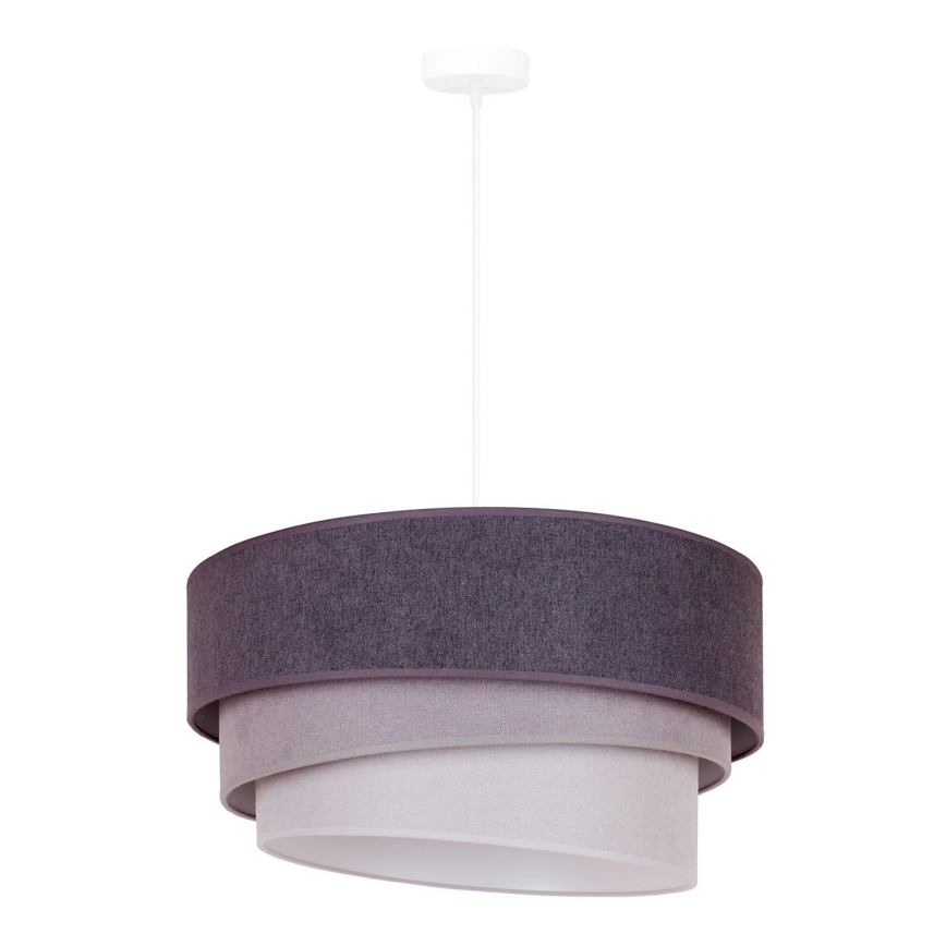 Duolla - Hanglamp aan een koord TRIO 1xE27/15W/230V diameter 45 cm antraciet/grijs/wit