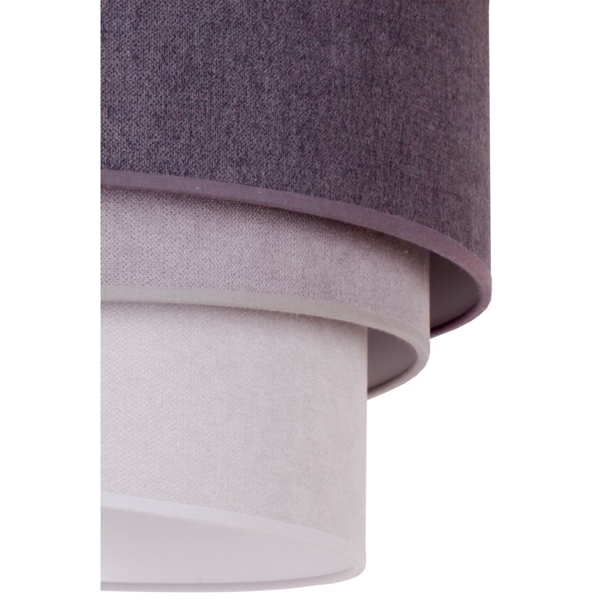 Duolla - Hanglamp aan een koord TRIO 1xE27/15W/230V diameter 45 cm antraciet/grijs/wit