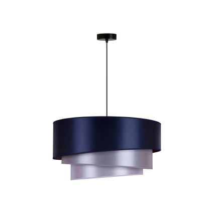 Duolla - Hanglamp aan een koord TRIO 1xE27/15W/230V diameter 45 cm blauw/zilver/koper