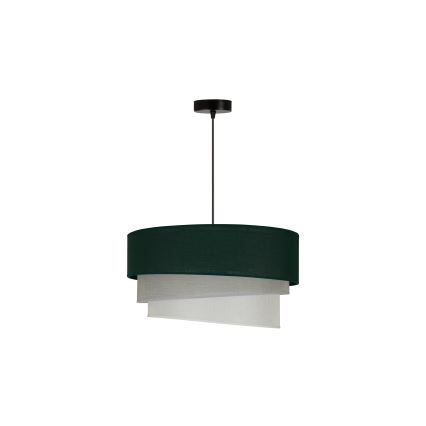 Duolla - Hanglamp aan een koord TRIO 1xE27/15W/230V diameter 45 cm groen/grijs/wit