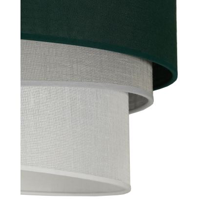 Duolla - Hanglamp aan een koord TRIO 1xE27/15W/230V diameter 45 cm groen/grijs/wit