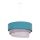 Duolla - Hanglamp aan een koord TRIO 1xE27/15W/230V diameter 45 cm turquoise/grijs/wit