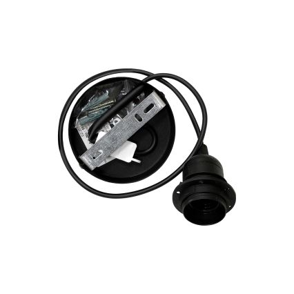 Duolla - Hanglamp aan een koord TRIO 1xE27/15W/230V diameter 45 cm zwart/grijs/wit