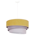 Duolla - Hanglamp aan een koord TRIO 1xE27/15W/230V geel/grijs/wit