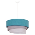 Duolla - Hanglamp aan een koord TRIO 1xE27/15W/230V turquoise/grijs/wit