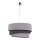Duolla - Hanglamp aan een koord TRIO 1xE27/40W/230V diameter 45 cm grijs/zwart