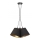 Duolla - Hanglamp aan een koord TWIGGY 3xE27/40W/230V diameter 45 cm zwart