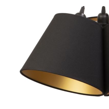 Duolla - Hanglamp aan een koord TWIGGY 3xE27/40W/230V diameter 45 cm zwart
