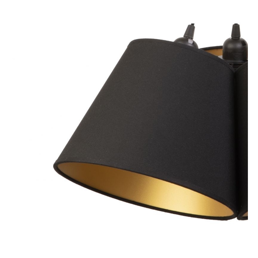 Duolla - Hanglamp aan een koord TWIGGY 3xE27/40W/230V diameter 45 cm zwart