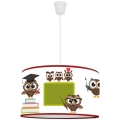 Duolla - Hanglamp aan een koord voor Kinderen OWLS MULTI 1xE27/15W/230V