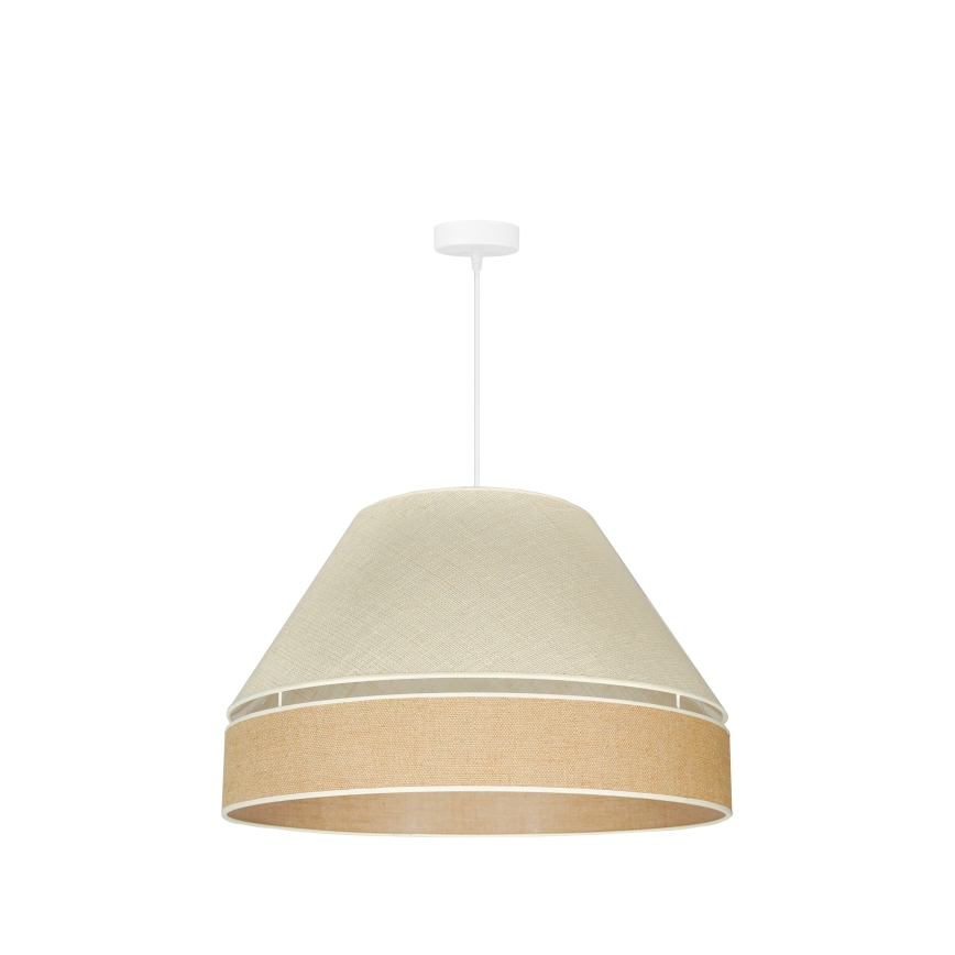 Duolla - Hanglamp aan een koord YUTE AVIGNON 1xE27/15W/230V diameter 60 cm grijs/bruin