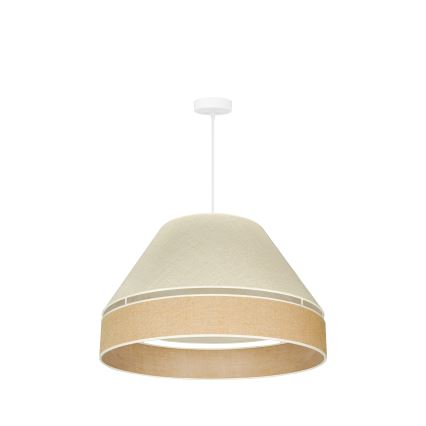 Duolla - Hanglamp aan een koord YUTE AVIGNON 1xE27/15W/230V diameter 60 cm grijs/bruin